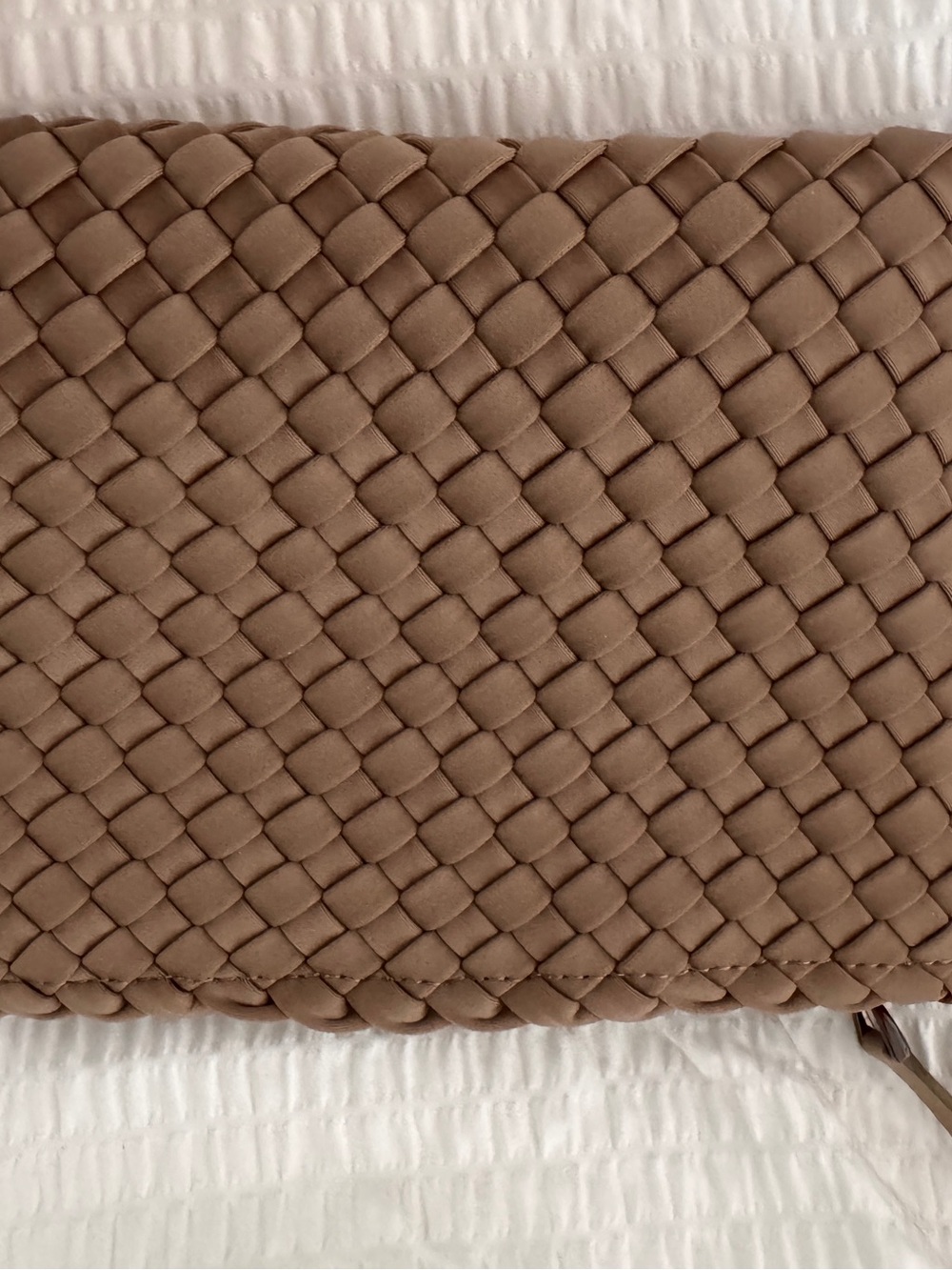 Naghedi Cashmere Woven Texture Zipper Pouch